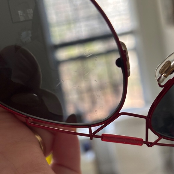 VERSACE Wire RocK Pilot Medusa 2160 Red Gold VE2160 Aviator Sunglasses Unisex main image 8